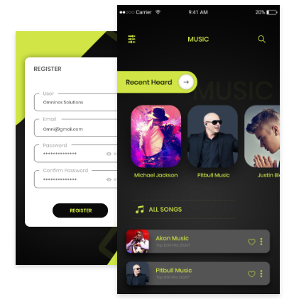 Sreen showing Netflix clone app features