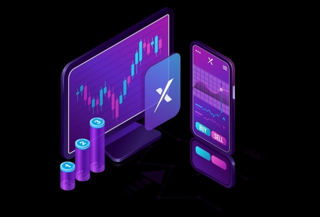 Stock trading interface with real-time data