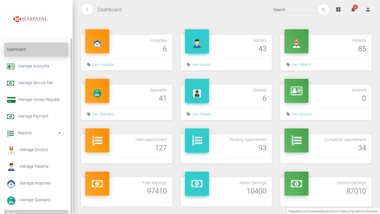 Insurance Admin Dashboard Panel